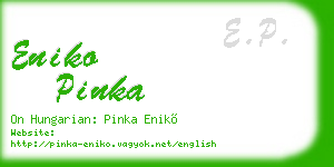 eniko pinka business card